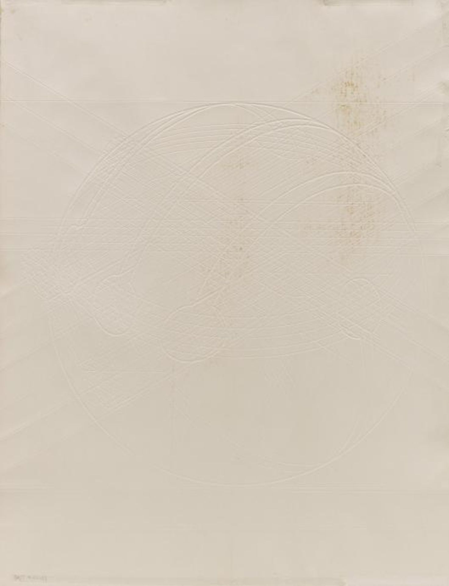 POMODORO, ARNALDO1926 Morciano di RomagnaOhne Titel. 1969. Prägedruck auf Velin. 76 x 57,5cm - Bild 4 aus 4