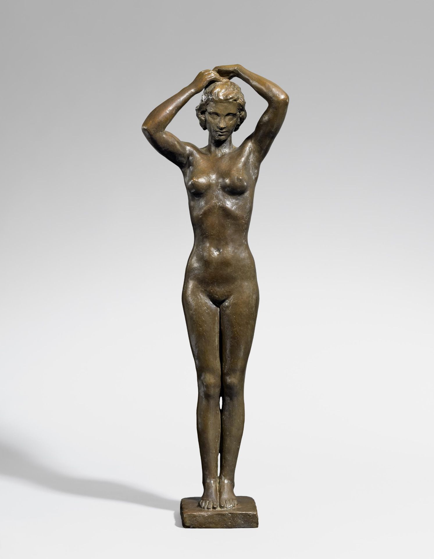 KLIMSCH, FRITZ1870 Frankfurt/Main - 1960 SaigIn front of the Mirror. 1939/40. Bronze, brown