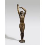 KLIMSCH, FRITZ1870 Frankfurt/Main - 1960 SaigSpring. 1932. Bronze, brown patinated. 177 x 40 x 35cm.