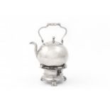 miniatuur ketel op comfoor
antiek zilveren miniatuur: theeketel op bijpassend Louis XV comfoor,