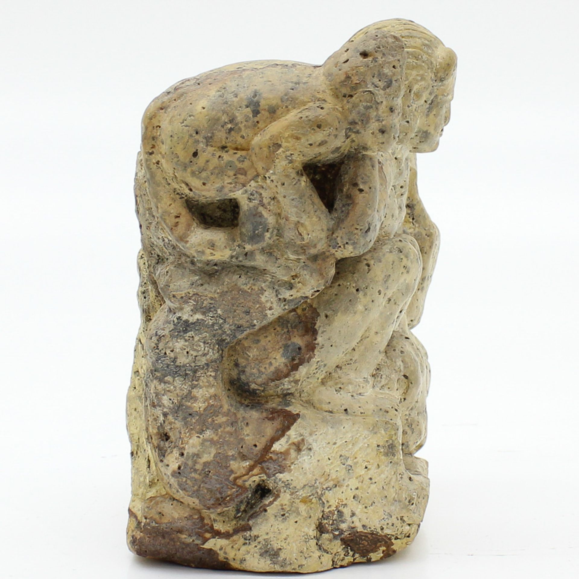 Possible 14th / 15th Century Sculpture from Java 20 x 16 x 12 cm. - Bild 4 aus 6