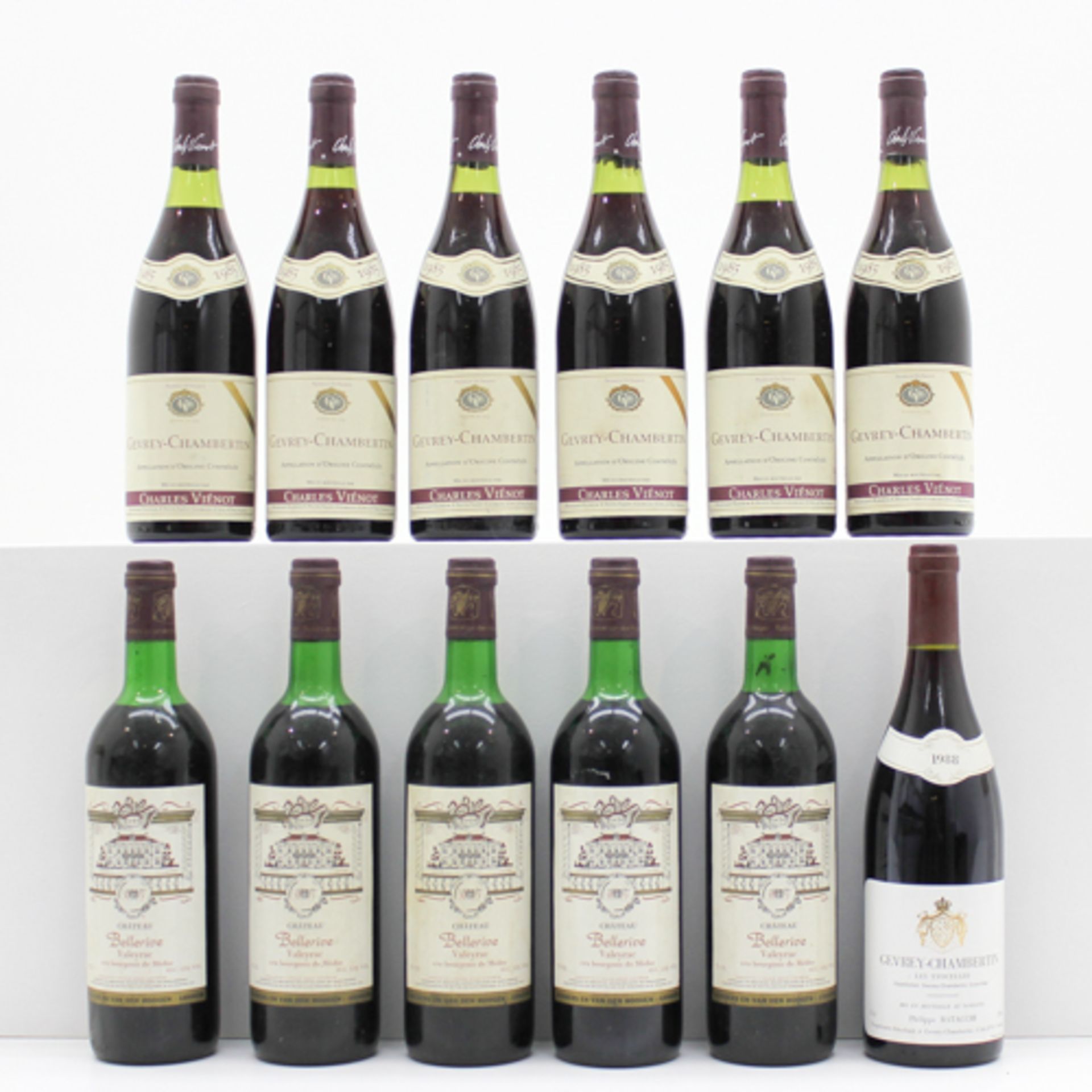 LOT OF 12 BOTTLES OF WINE Including Chateau Bellerive, 1976.