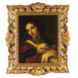 Bolognese school of the 17th century  Saint Agnes  Oil on canvas    57x46 cm
