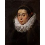 Flemish School of the 18th century  Portrait of a Lady  Oil on canvas  (losses)    52x42 cm