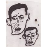 Donald Baechler (USA, b. 1956)
Untitled #5 (Heads)
Ink on tracing paper
Signed and dated 92

29,