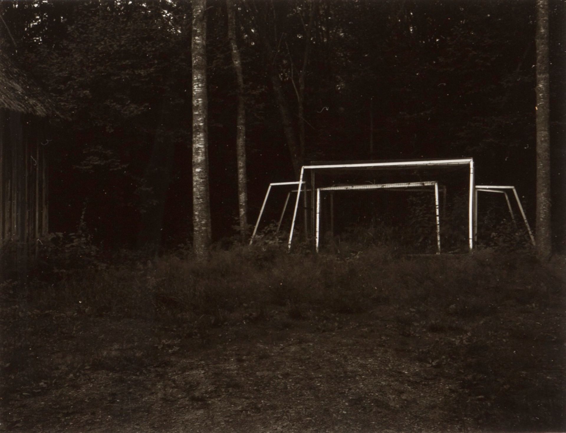 Per Bak Jensen (Denmark, b.1949)
"Fodboldmål"
Black and white photograph
Signed, dated 01 and