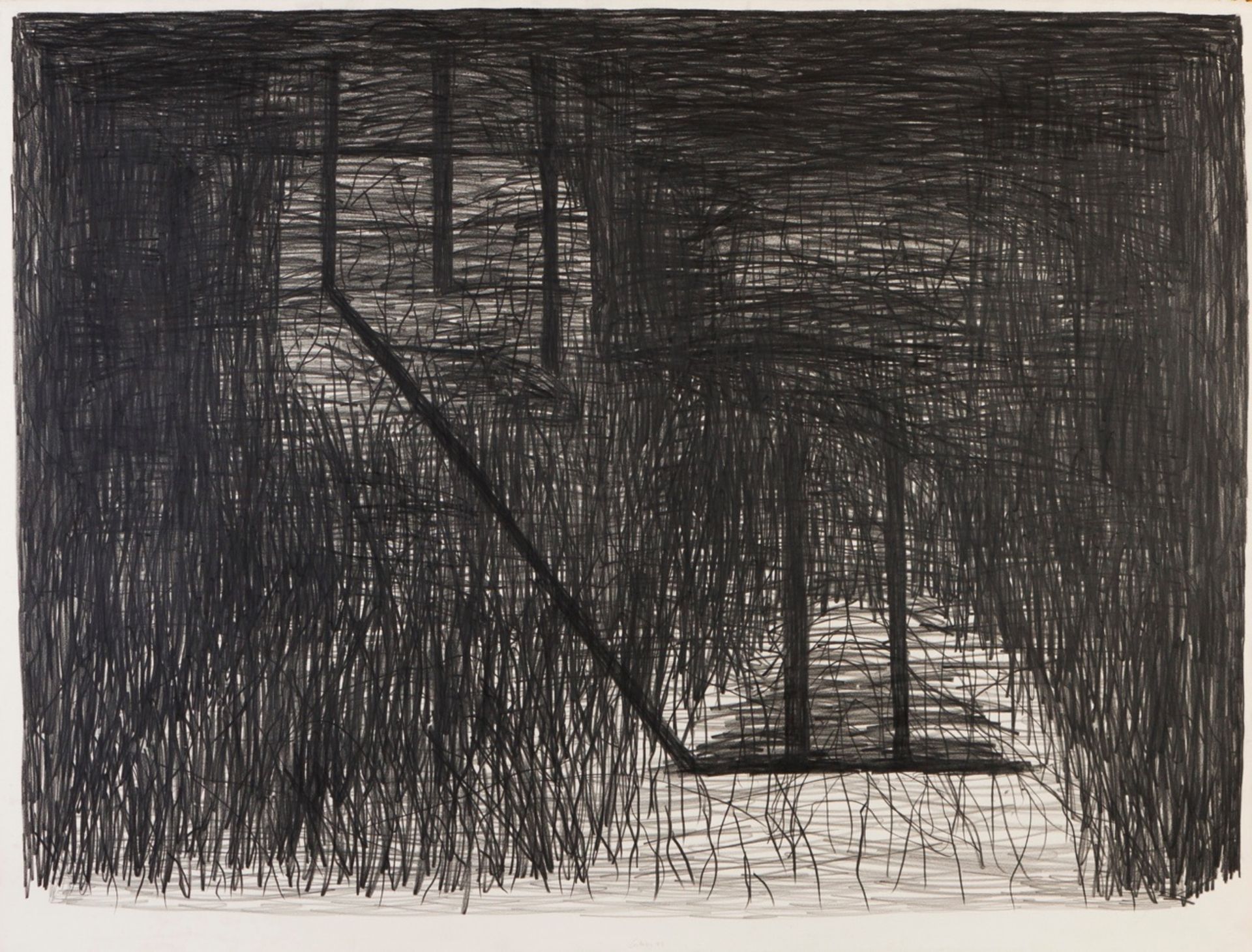 Pedro Calapez (b.1953)
"Teodora" from "Cidades" series
Graphite on paper
Signed and dated 1993
