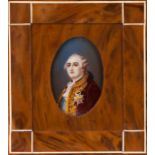 European School of the 19th century
Nobleman
Miniature on ivory
Ebony frame with ivory inlaid