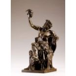 Eugène Guillaume (France, 1822-1905)
Anacreon 
Bronze sculpture
Signed


54x32x21 cm