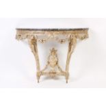 A Louis XV pier table
Carved and painted wood
France, 19th century

86x115x42 cm