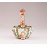 A Chinese porcelain Mandarin tulip vase
Chinese porcelain
Gilt and polychrome Mandarin decoration