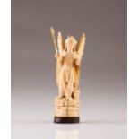 Archangel Michael
Indo-Portuguese ivory sculpture
18th century

Height: 15 cm
