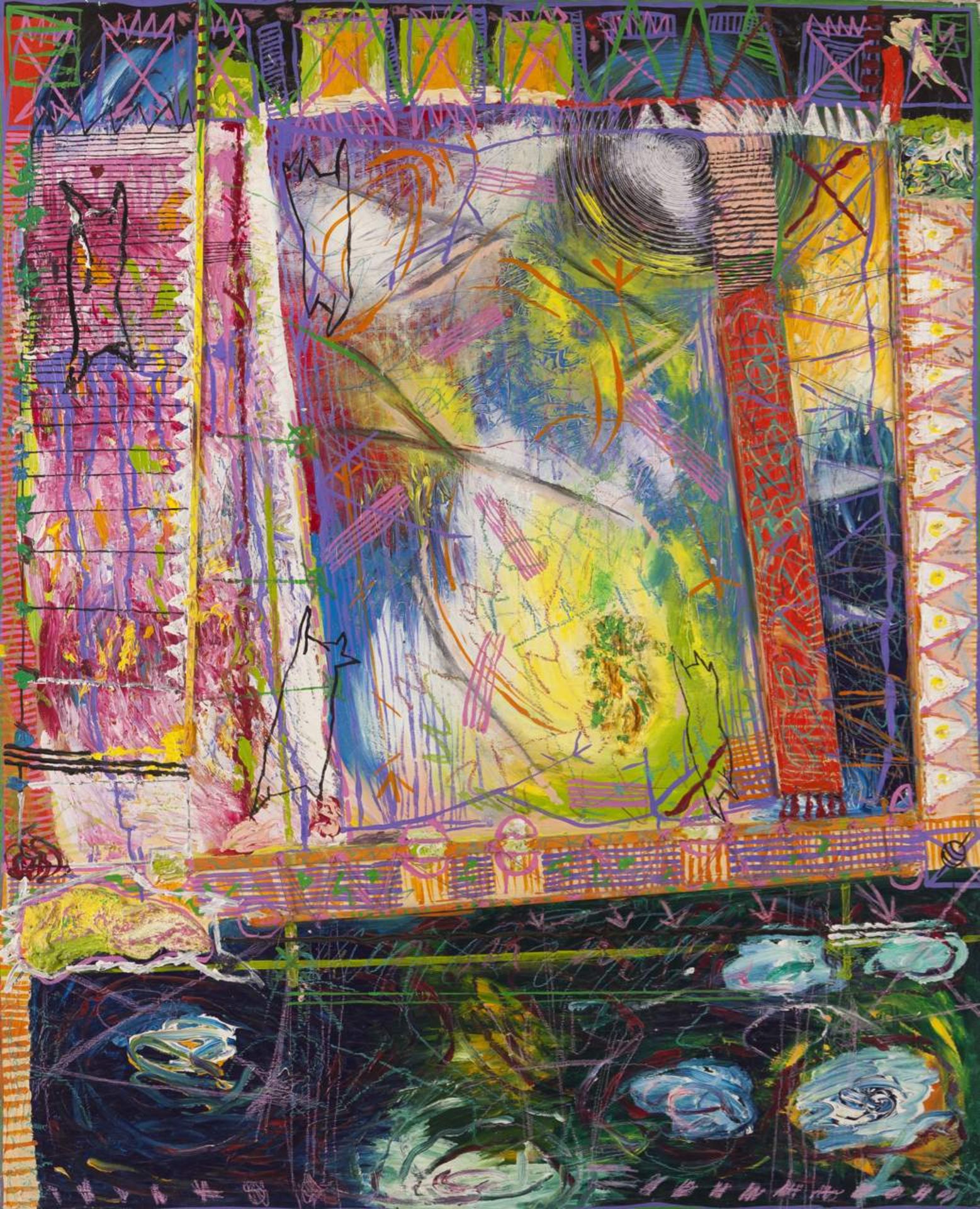 Ana Vidigal (b. 1960)
Untitled
Mixed media on canvas
Signed and dated 1986

160x130 cm