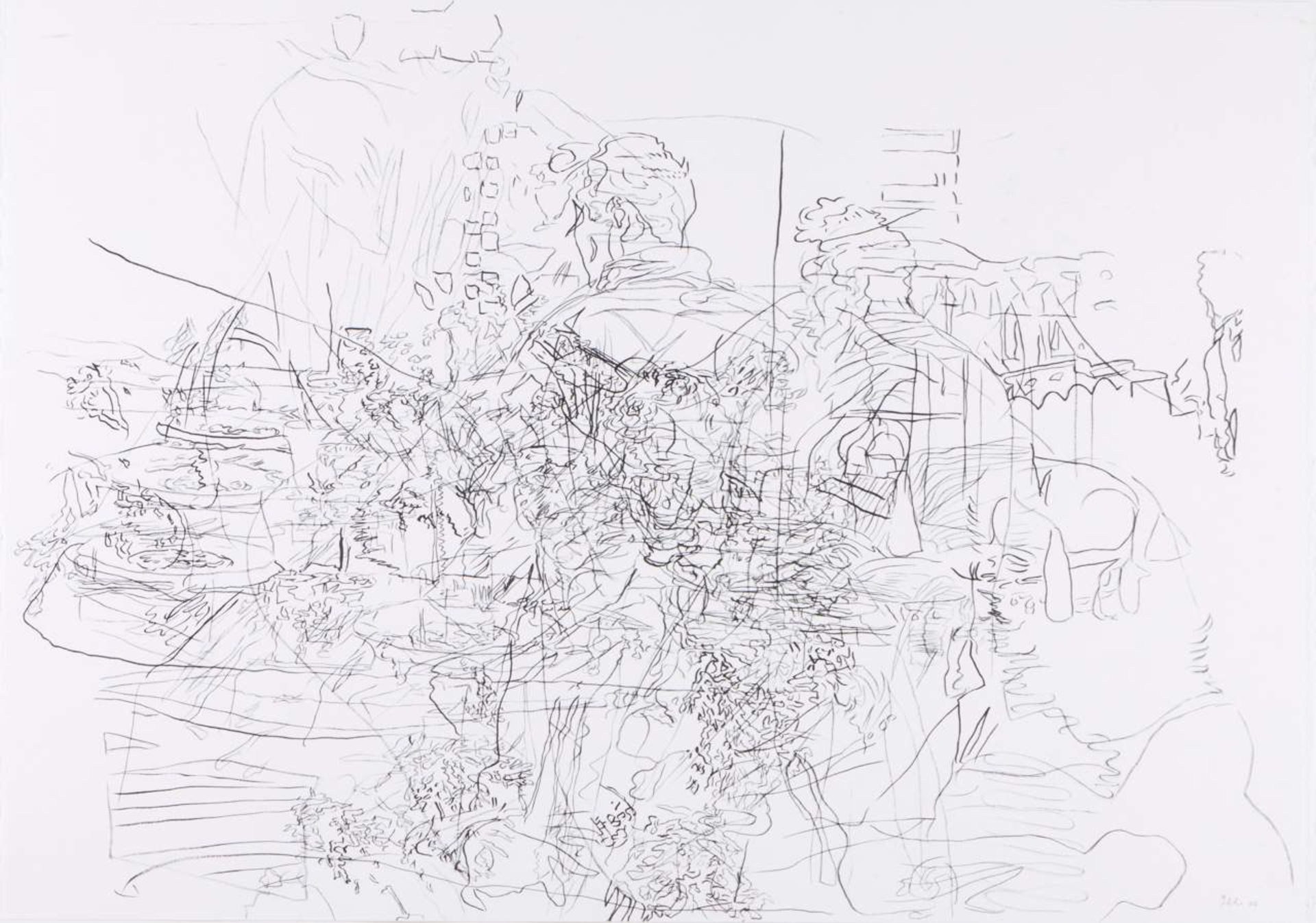 Miguel Ângelo Rocha (n.1964)
Untitled
Pen drawing on paper
Signed and dated 02

50x72 cm