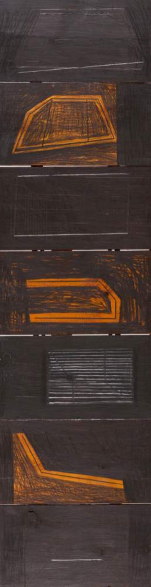 Pedro Calapez (n.1953)
Untitled
Mixed media on wood
Signed and dated 1988

148x40 cm