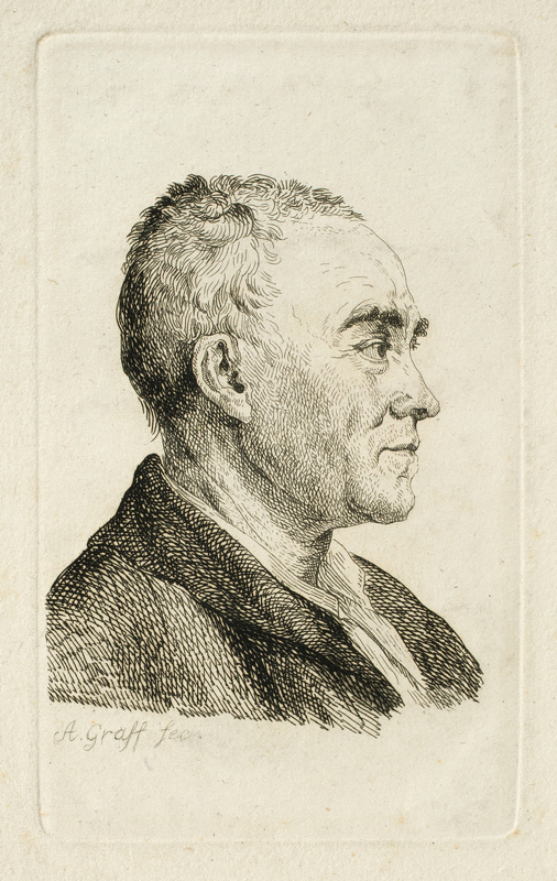 Anton Graff (Winterthur 1736 – 1813 Dresden)„JOHANN GEORG SULZER“. Nach 1774Radierung auf Bütten.