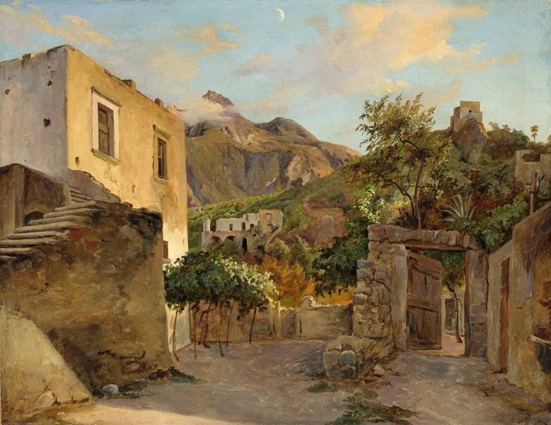 Theobald von Oer (Haus Notteck bei Stromberg 1807 – 1885 Lindenhof bei Coswig)„ISCHIA“. 1838Öl auf