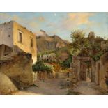 Theobald von Oer (Haus Notteck bei Stromberg 1807 – 1885 Lindenhof bei Coswig)„ISCHIA“. 1838Öl auf