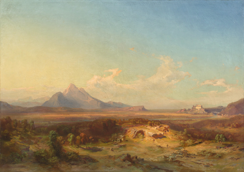 Carl Rottmann (Handschuhsheim b. Heidelberg 1797 – 1850 München)„LANDSCHAFT MIT STAUFEN BEI