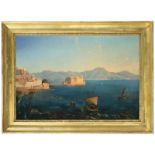 Carl Wilhelm Götzloff (Dresden-Neustadt 1799 – 1866 Neapel)„CASTEL DELL'OVO“. 1846Öl auf