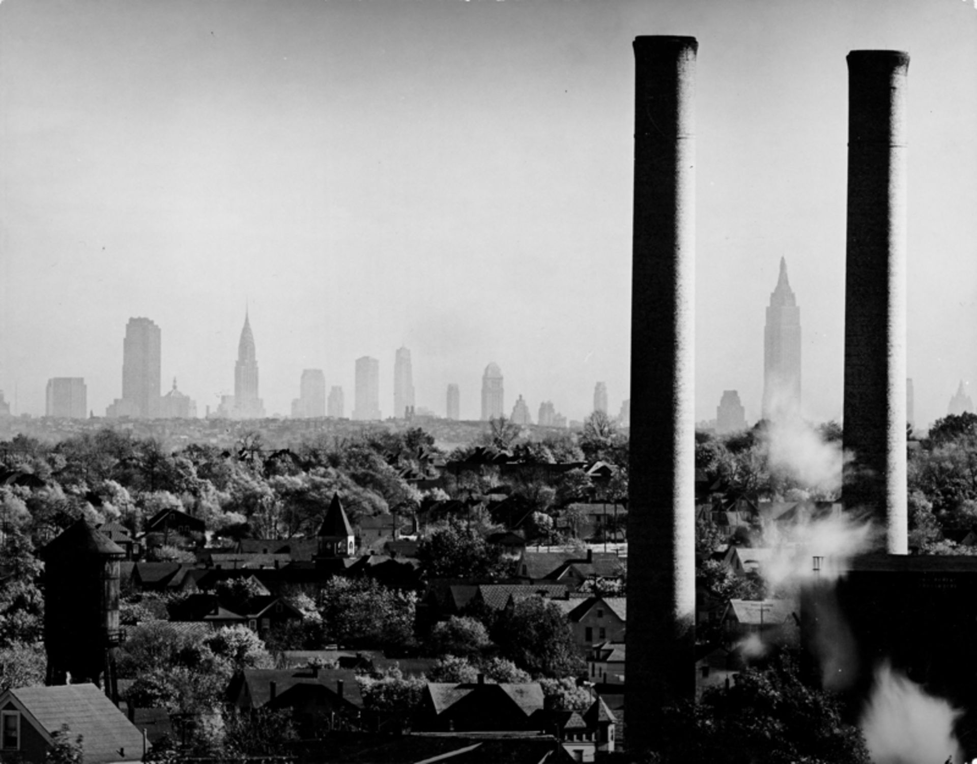 Andreas Feininger (Paris 1906 – 1999 New York)VIEW OF NYC (FROM 254 TO 512 ST). 1954Vintage.
