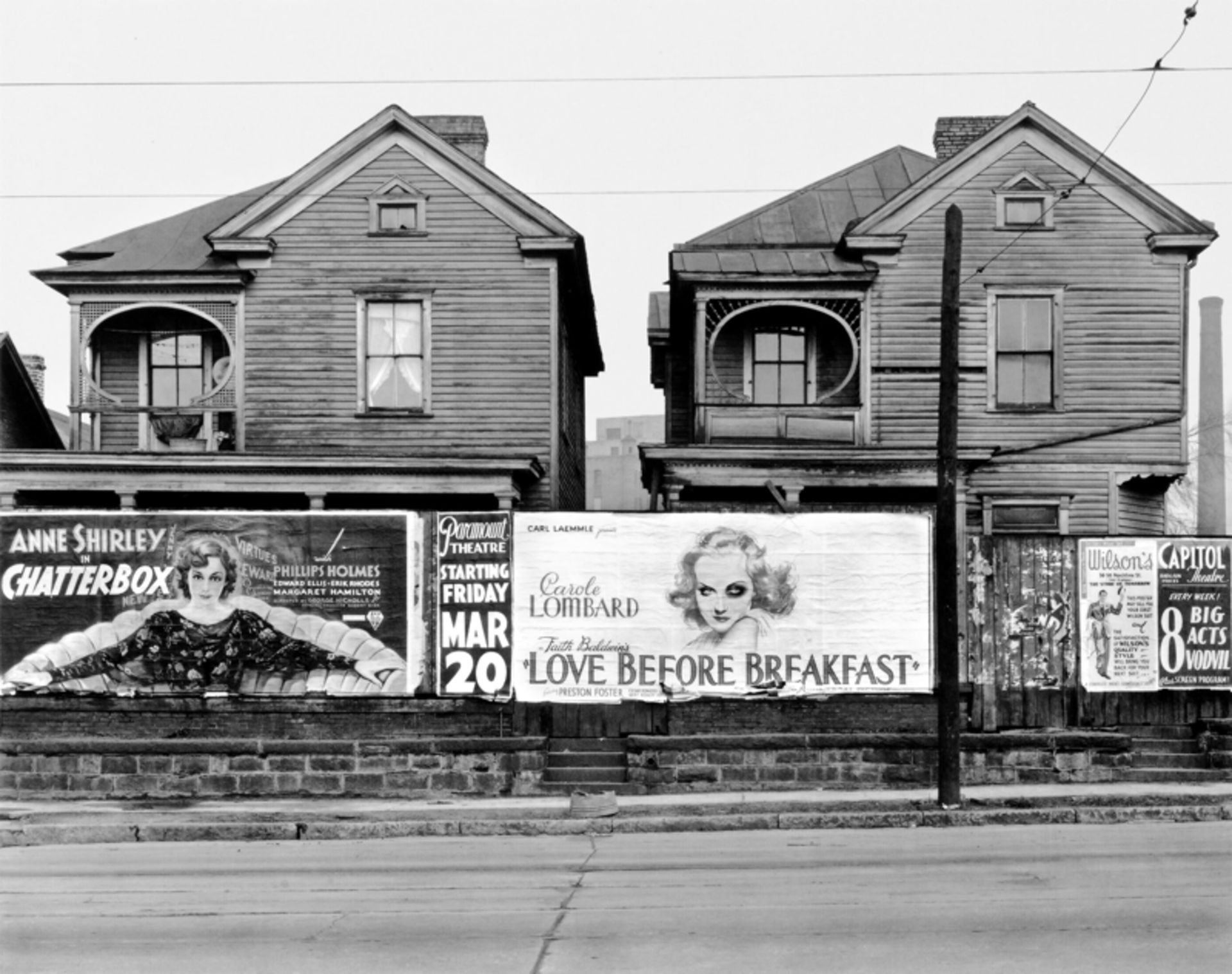 Walker Evans (St. Louis/Missouri 1903 – 1975 New Haven/Connecticut)HOUSES AND BILLBOARDS IN ATLANTA.