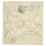 Max Beckmann (Leipzig 1884 – 1950 New York)  „THE SWING“ (DIE SCHAUKEL). 1947  Pen and black ink