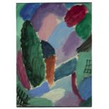 Alexej von Jawlensky (Torzhok 1864 – 1941 Wiesbaden)„VARIATION“. 1915/16Oil on linen-finish paper,