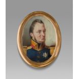 Niederländisch ()MINIATUR: PORTRAIT WILLEM I. VON ORANIEN-NASSAU, KÖNIG DER NIEDERLANDE (1772–1843).