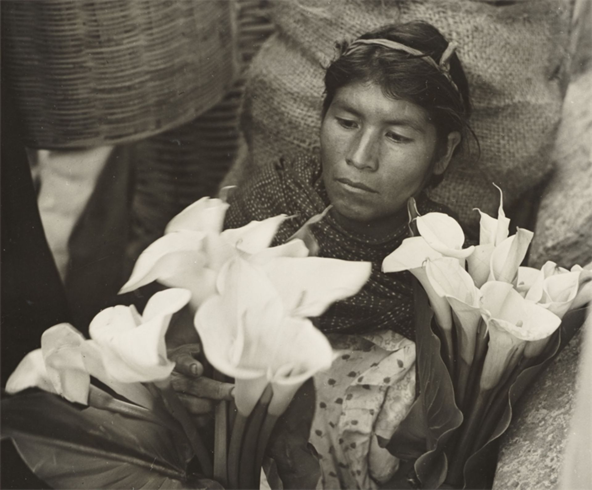 Ellen Auerbach (1906 Karlsruhe – 2004 New York)„Oaxaca, Market“. 1956Vintage oder früher
