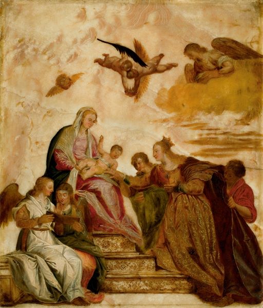 Nach Paolo Veronese (1528 Verona – 1588 Venedig)Die mystische Vermählung der hl. Katharina – nach