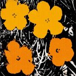 Andy Warhol (1928 Pittsburgh – 1987 New York)„Flowers“. 1964Acryl und Serigraphie auf Leinwand.