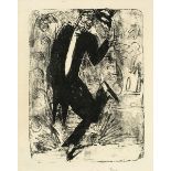 Ernst Ludwig Kirchner (1880 Aschaffenburg – 1938 Davos)„Stepptanz tanzender Neger“. 1914Lithographie