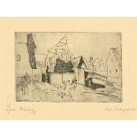 Lyonel Feininger (1871 New York – 1956 New York)„Niedergrunstedt“. 1911/12Radierung auf