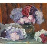 George Mosson (1851 Aix-en-Provence – 1933 Berlin)Blumenstilleben. 1912Öl auf Leinwand.  72 × 82