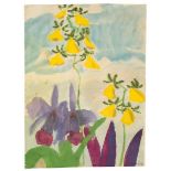 Emil Nolde (1867 Nolde – 1956 Seebüll)„Orchideen“. Um 1925Aquarell auf Japanbütten.  47,5 × 35,5