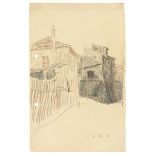 Lyonel Feininger (1871 New York – 1956 New York)Häuser auf Montmartre, Paris. 1908Bleistift und
