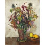 Otto Modersohn (1865 Soest – 1943 Rotenburg/Wümme)Blumenstilleben. 1933Öl auf Leinwand.  74 × 57