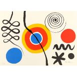 Alexander Calder (1898 Philadelphia – 1976 New York)Soleil et spirale. Um 1965Farblithographie auf