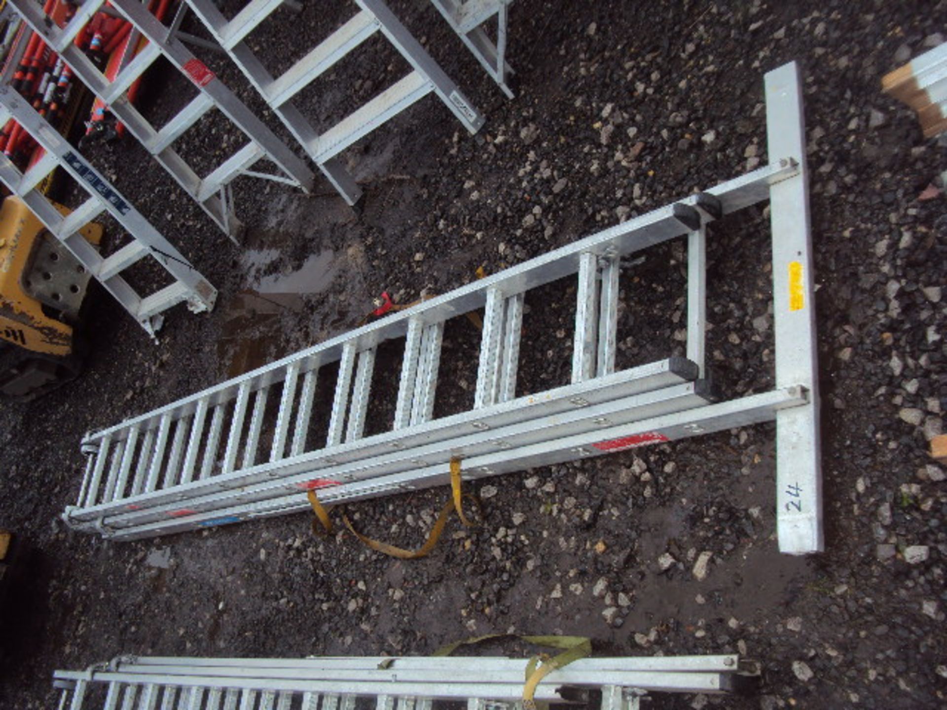 ZARGES aluminium triple extension ladder