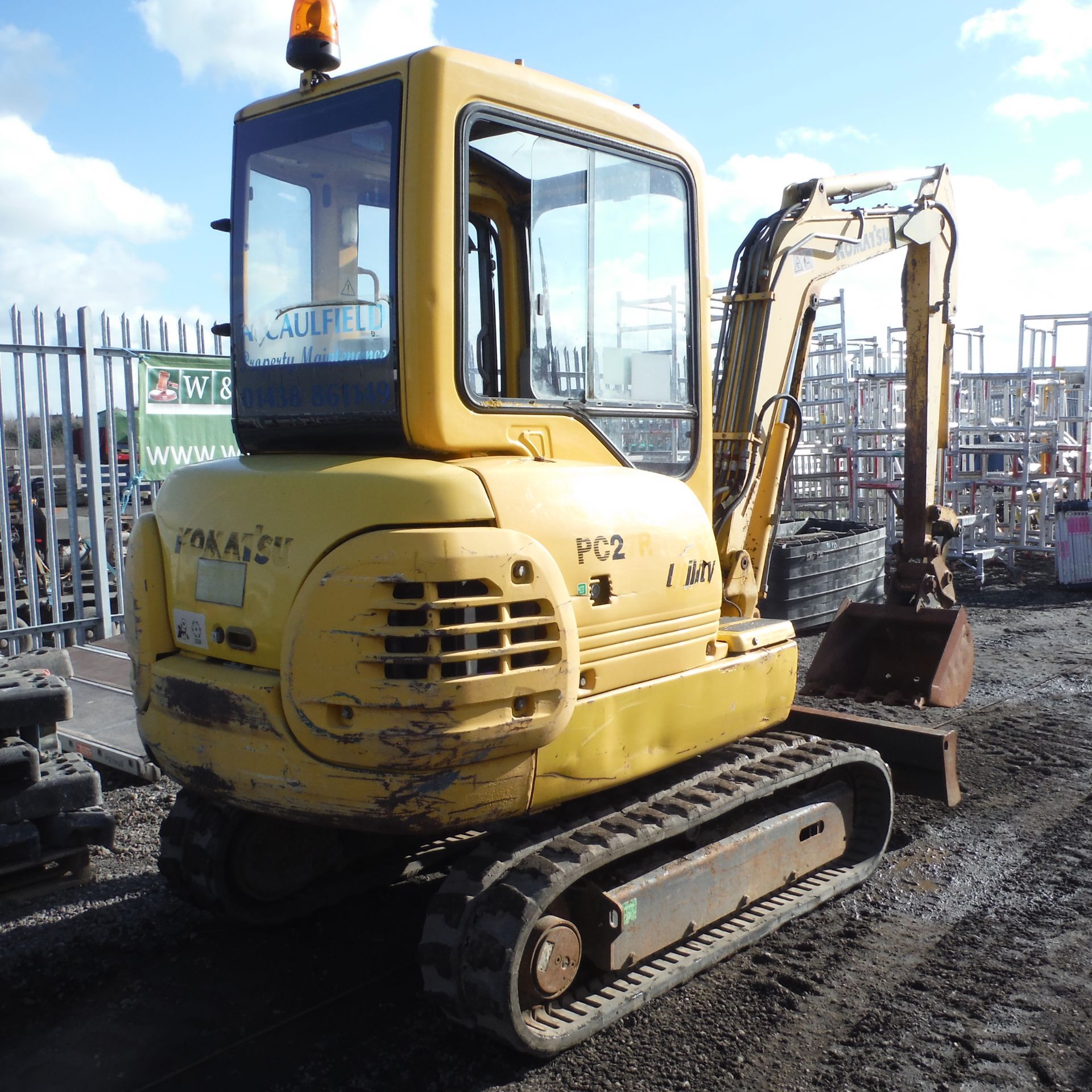2001 KOMATSU PC27R-8 rubber tracked excavator c/w bucket, blade & piped (s/n F30972) (3572 rec - Image 3 of 4