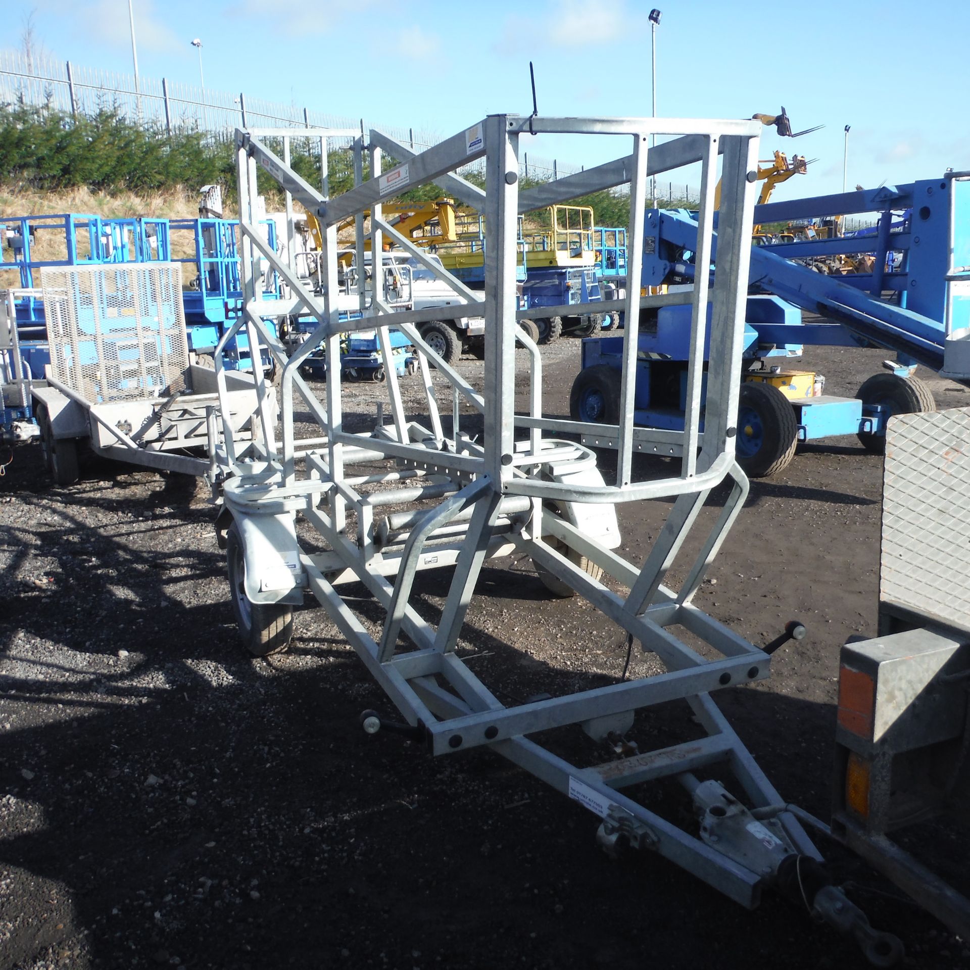 PIPE TO SITE single axle galvanised coil pipe trailer