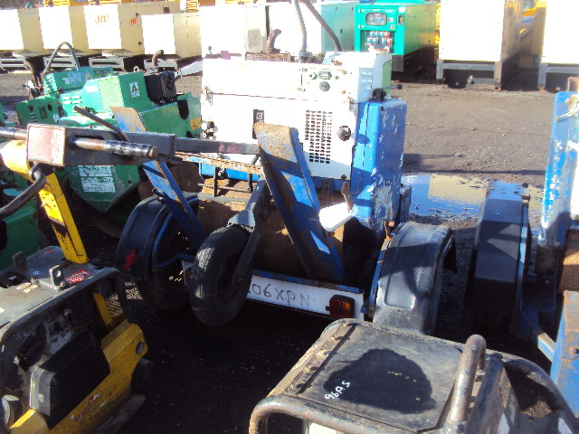 2005 TEREX MBR71 single drum roller & trailer c/w h/pack & electric start (s/n E508BR327) (214346)