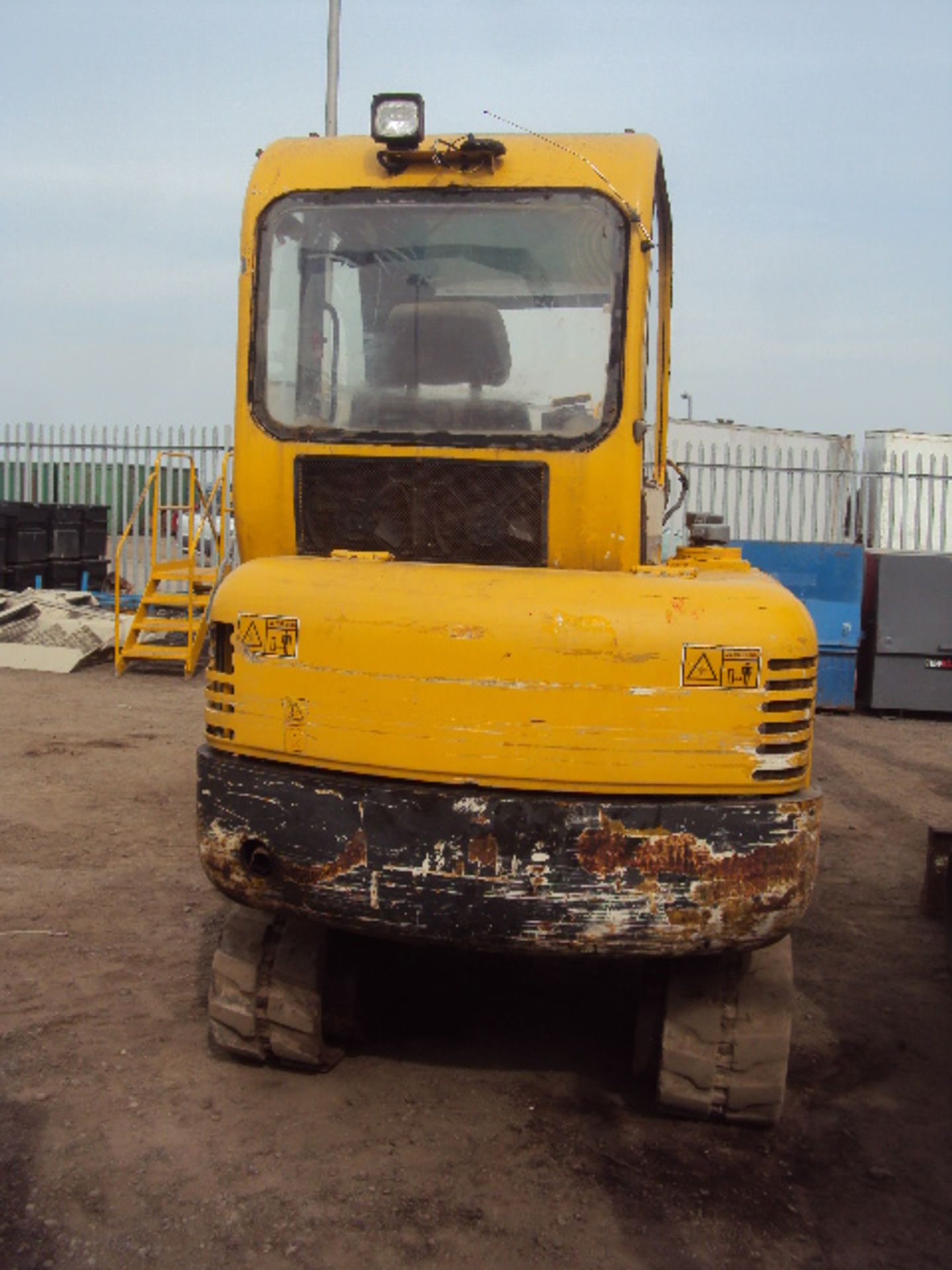 2008 YUACHI YC25-2 rubber tracked excavator, bucket, blade & piped s/n825A0100699 (RDD) - Image 3 of 6