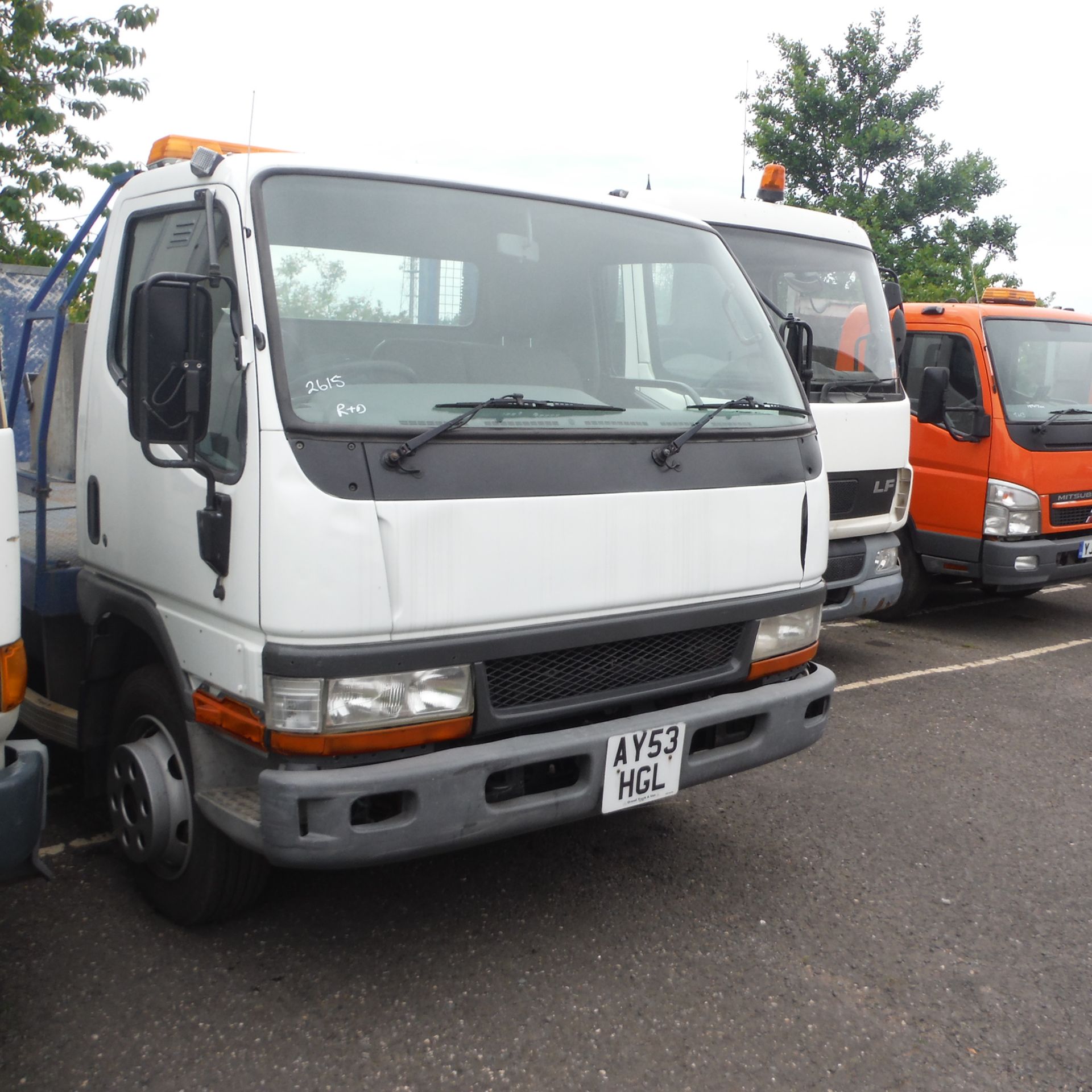 2003 MITSUBISHI CANTER 7.5t beaver tail c/w electric winch (AY53 HGL) (Test May 15)(V5 & Test in