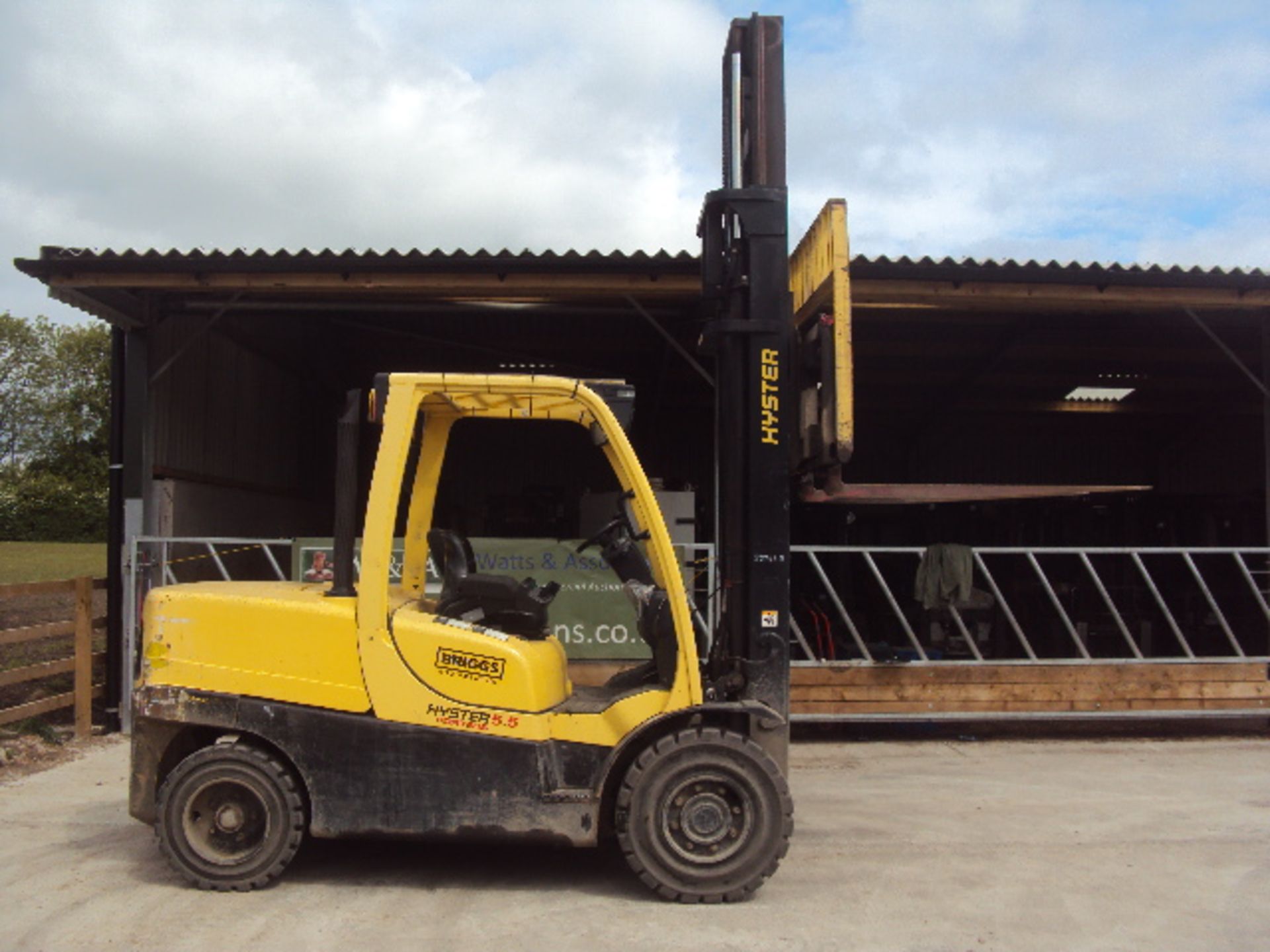 2006 HYSTER H5.5FT 5t diesel driven forklift truck S/n: N005B01617D with duplex mast & side-shift ( - Image 8 of 8