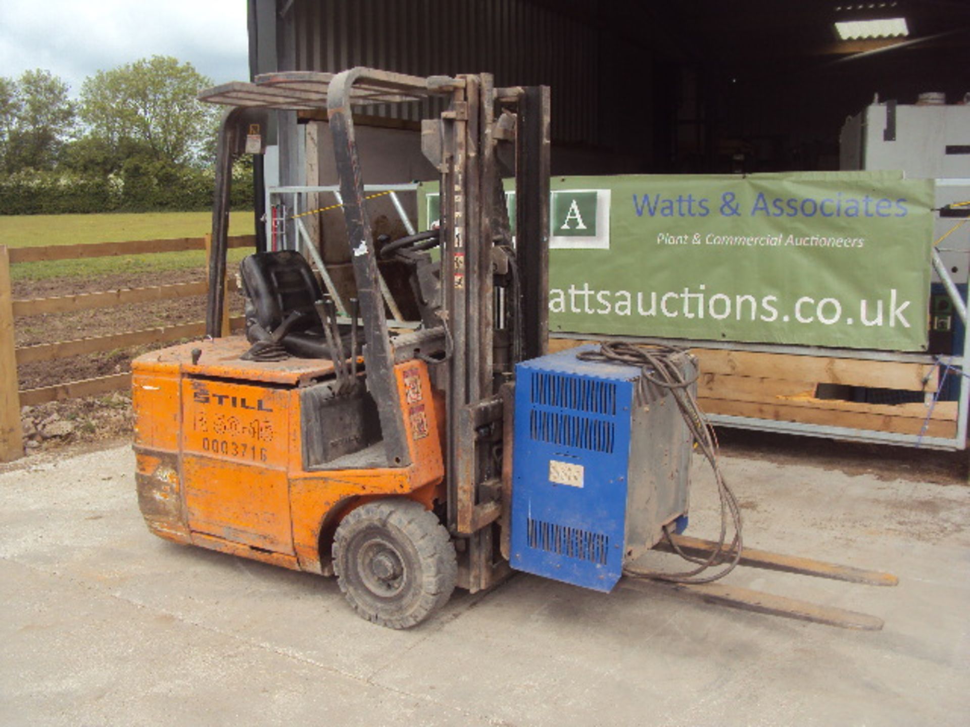 STILL R50-15 1.5t battery driven forklift truck S/n: 0003716 with duplex free-lift mast, charger &