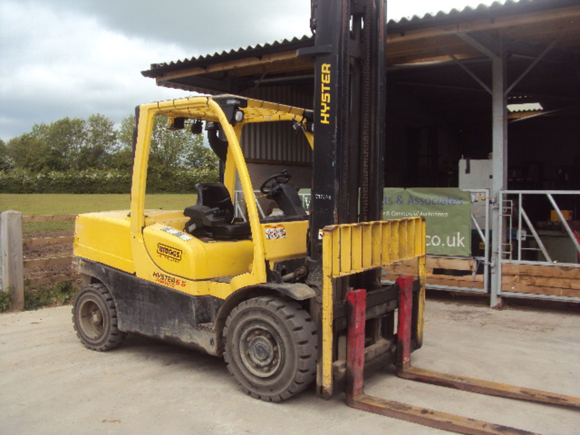 2006 HYSTER H5.5FT 5t diesel driven forklift truck S/n: N005B01617D with duplex mast & side-shift (