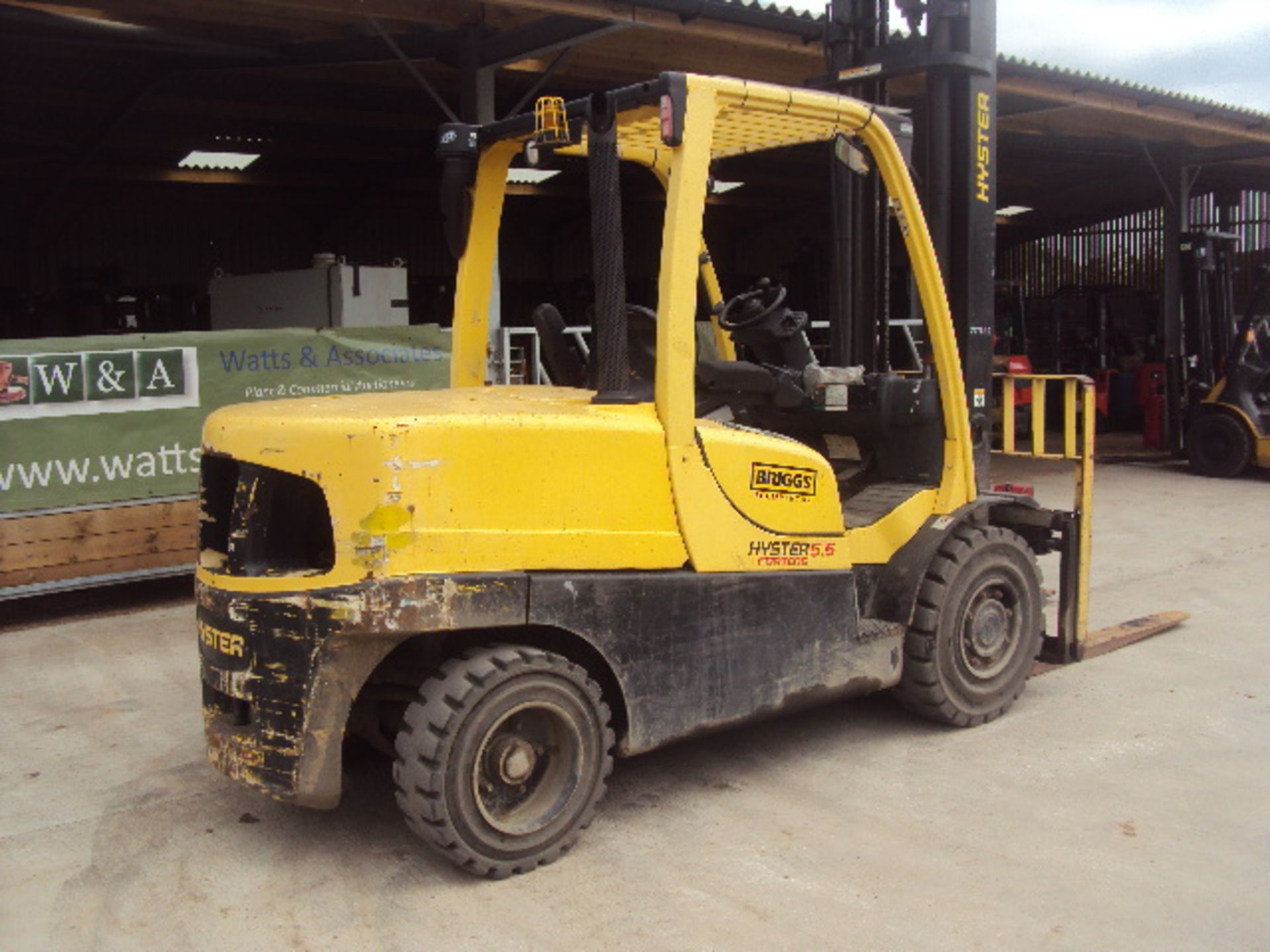 2006 HYSTER H5.5FT 5t diesel driven forklift truck S/n: N005B01617D with duplex mast & side-shift ( - Image 2 of 8