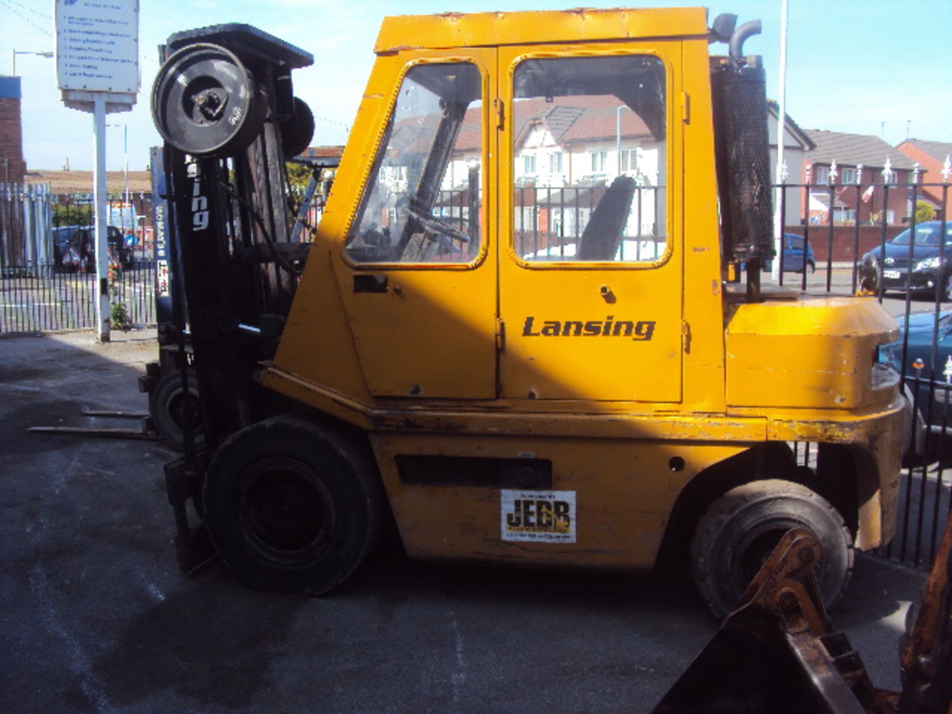 LANSING 7.40 4t diesel driven forklift truck with duplex free-lift mast (sold as not working)